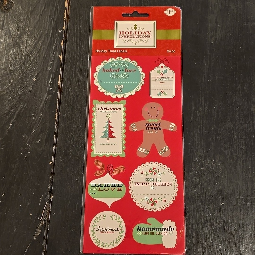 (3) Packs NEW Jo-Ann‎ Stores Holiday Christmas Treat Labels Stickers Baked Goods - Picture 3 of 7